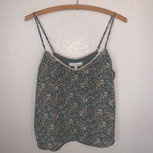 June & Hudson green floral tank